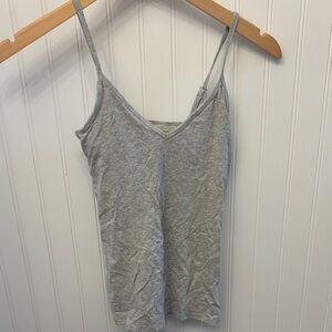 Aerie Light Gray & Black Camisole Tops set of 2